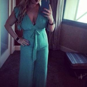 Boutique Teal jump suit